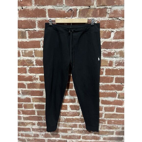 Polo Ralph Lauren Mens Black Jogger Sweatpants Size Medium Pull On - Picture 1 of 4
